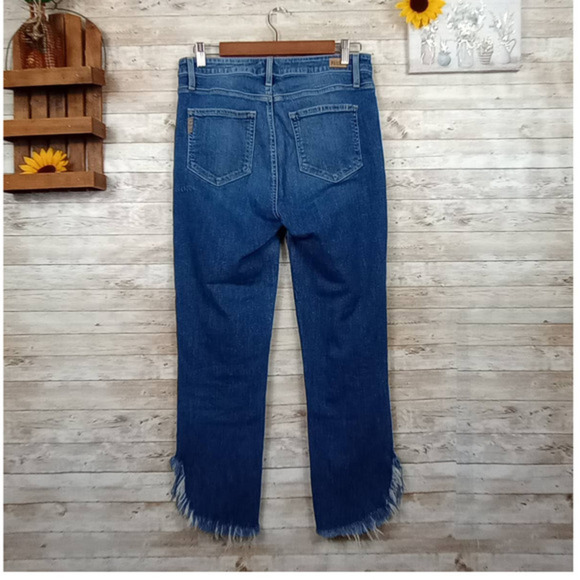 PAIGE High Rise Hoxton Straight Ankle Jeans Size‎ 30 - Picture 7 of 11